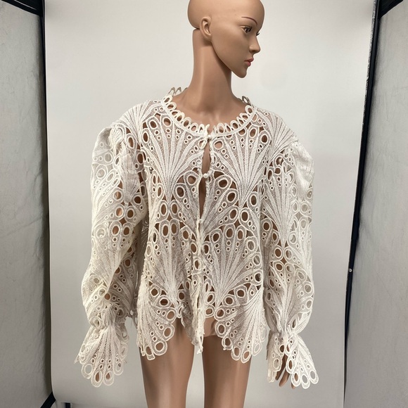 Tops - Elegant White Lace Women Top